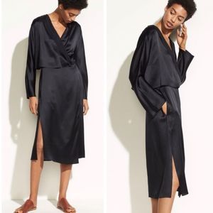 NWT Vince | 100% Silk Drape Panel Midi Dress